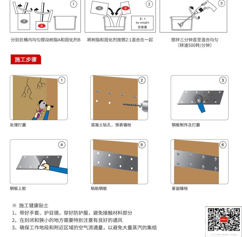 包钢眉山粘钢加固施工过程